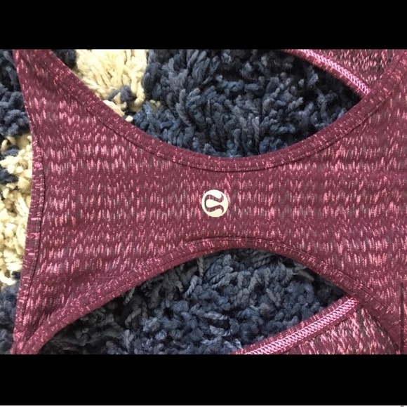 Maroon lulu lemon tank top - Picture 3 of 3